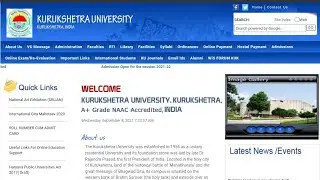 Kurukshetra University Result Out 2021 | RLA,Addmission, Merit List