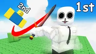 Я бесшумно наношу удары своим врагам в Roblox...