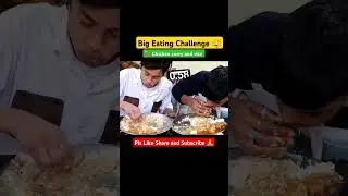 Chicken 🐓Legs Curry and Rice Eating Competition#shorts #ytshorts #shortfeed #eating