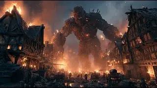 Fire Giant Stomps Through The Village, Houses Crumble Like Paper Toys | HFY | A Short Sci-Fi Story