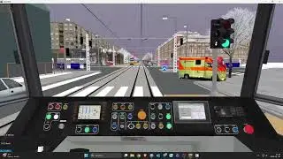 OpenBVE 14-es villamos Káposztásmegyer, Megyeri út-Lehel tér M 5x sebességel