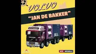 Volvo F12 riged drawbar combi+2x20ft container &ldquo;Jan de Bakker&rdquo;,WSI Truck Models #modeltruckland