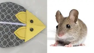 how to make mouse mini handbag cutting and stitching easy way ! rat handbag