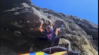 Sideways Sloper V6. Limeslade Bay, Gower.