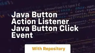 Java button action listener java button click event