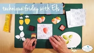 Coloring on Soft Finish Cardstock | Technique Friday with Els