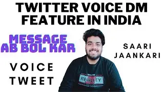 #shorts Twitter voice DMs Feature in India | Ab bhejo message sirf bol kar | Techopedia