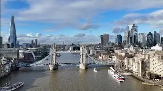 Epic London City Drone footage | Tower Bridge and River Thames 🇬🇧 