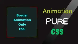 CSS Creative Border Animation || Anti-clock Border Animation Use Only CSS ||  CSS Animation Effect