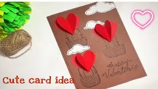 Cutest valentine card  #farewell #freshers #valentine #diy #turorial #papercraft
