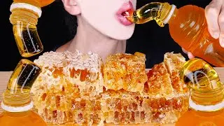 ASMR HONEY JELLY HONEYCOMB MUKBANG 꿀젤리 벌집꿀 먹방 ハニカム 咀嚼音 モッパン EATING SOUNDS NO TALKING