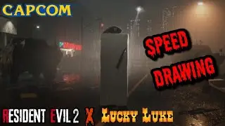 Drawing Tofu ( Resident Evil 2 x Lucky Luke )