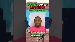 ICONIC Rapper Mugshots #rap #hiphop #travisscott #xxxtentacion #tylerthecreator #chiefkeef #future
