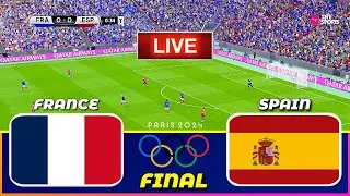 LIVE🔴| FRANCE vs SPAIN - Paris Olympic Games 2024 Final || PES 21 Simulation