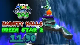 [TAS] Super Mario Galaxy 2: Haunty Halls Green Star 2 in 11.90s