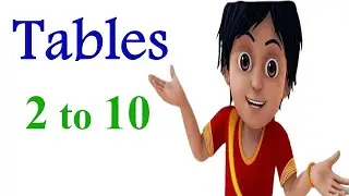Tables 2 to 10 | tables |2 to 10 tables | 2 to 10 tables in English | padhe 2 to 10
