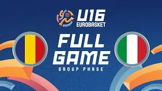 Group Phase | Romania v Italy | Full Basketball Game | FIBA U16 EuroBasket 2025
