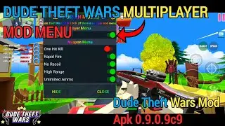 Dude Theft Wars mod menu multiplayer 👩&zwj;💻 | 0.9.0.9f2 | dude Theft wars hack mod menu 😱