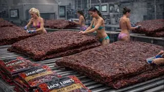 Inside the Modern Beef Jerky Factory: The Incredible Process You&rsquo;ve Never Seen (Satisfying ASMR)