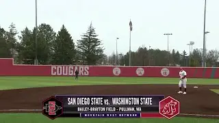WSU Baseball: Highlights vs. San Diego State | 3/21/25