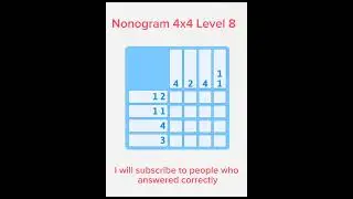 Nonogram 4x4 Level 8