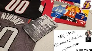 My first CARMELO ANTHONY signed item | WHERE TOMORROWS AREN'T PROMISED