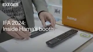 Hama Demonstrates Solar-Powered Remote Controls at their Booth at IFA 2024