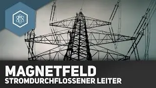 Magnetfeld eines stromdurchflossenen Leiters (Formel + Beispielrechnung)