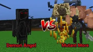 Demon Angel vs Mutant More | Minecraft Mob Battle