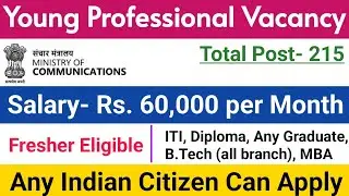 Young Professionals Vacancy 2026 Notification Out | Apply Online, Eligibility Criteria, Syllabys