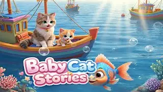 Mama Cat Takes Baby Cat on a Sea Adventure 🌊🐱 | Cute Cat Story Part 1