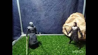Jon Snow Faces The Night King On A Moonlit Night