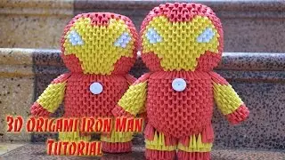 HOW TO MAKE 3D ORIGAMI IRON MAN | DIY PAPER IRON MAN TUTORIAL