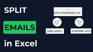 Split Text in Excel with Formulas (Email Example)