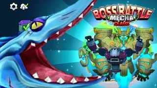 NEW GIANT MR SNAPPY VS MECHA CLAUS BOSS BATTLE GAMEPLAY 2025 - Hungry Shark World