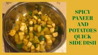 Spicy Paneer and Potatoes Quick Side Dish (English Subtitles) | Umme Mohammed