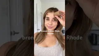 Bronzed & glowy full face of Rhode #makeup #bronzedmakeup #glowyskin #nomakeupmakeup #skincaremakeup