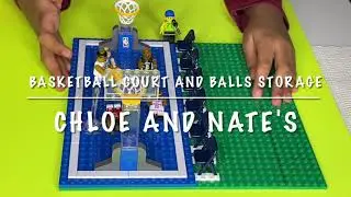 Lego Basketball court and Balls storage