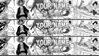 FREE Anime youtube banner template#6 | Photoshop + Tutorial