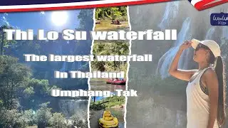The way to Thi Lo Su Waterfall by Rubber Boat