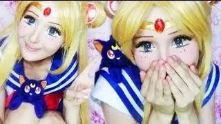 Sailor Moon make-up transformation by Anastasiya Shpagina