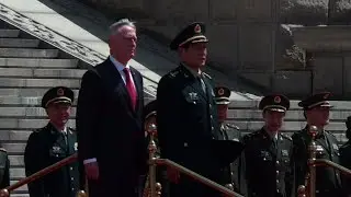 US defense chief visits China as tensions simmer