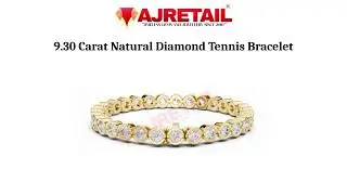 9.30 CT Natural Diamond Tennis Bracelet