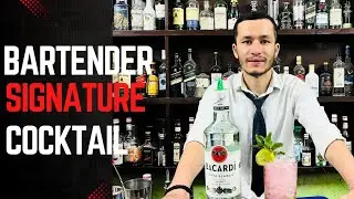 Bartender signature cocktail 🥂#bartenderlifestyle #cocktail #hotelmanagment @mehta_bartender 
