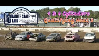 Granite State Fair 2025 (Rochester NH) - 4 & 6 Cylinder Qualifying Heat 3 -Demolition Derby
