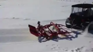 Alpine, Wyoming Cross Country Ski Groomer, Argo pulling Tidd Tech Groomer