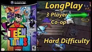Teen Titans - Longplay 3 Player Co-op (Hard Difficulty) Full Game Walkthrough (No Commentary)