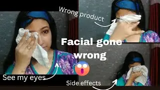 Self Facial Gone Wrong #selffacial #skincare #tutorial #youtube