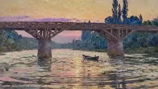 Monet's Golden Light: The Bridge at Bougival | A Cinematic Visual Poem