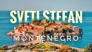 SVETI STEFAN,MONTENEGRO 🇲🇪 Beautiful aerial view in 4K.